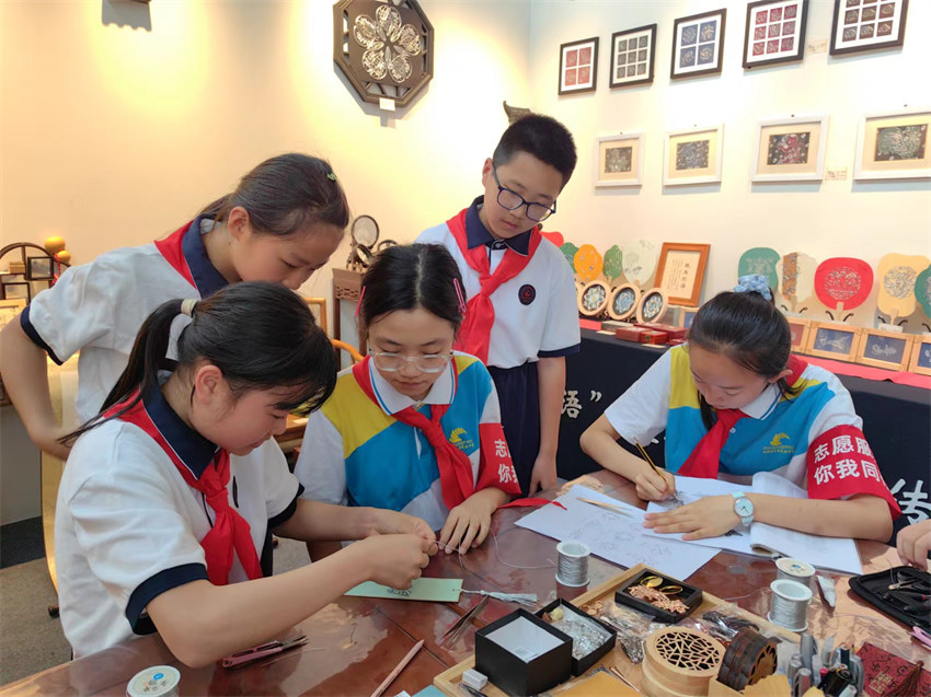 體驗活動。成都市實驗小學明道分校供圖