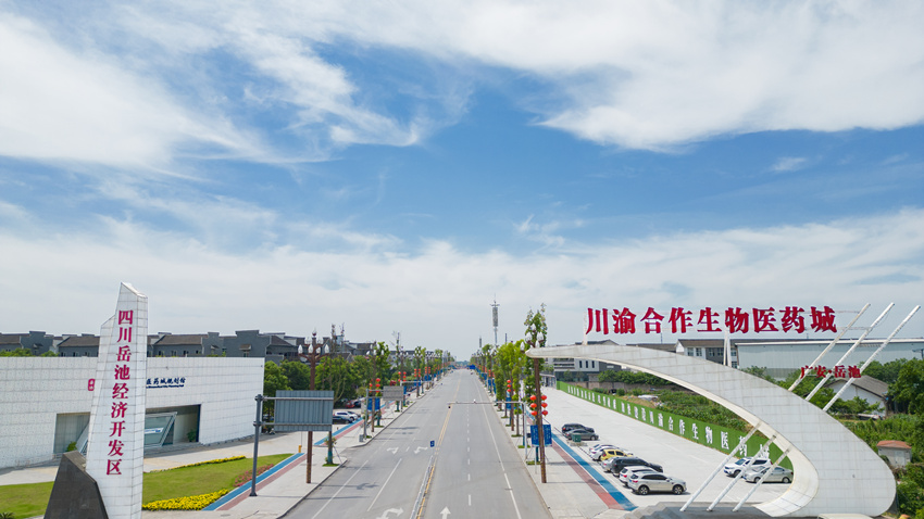 川渝合作生物醫藥城。岳池縣委宣傳部供圖