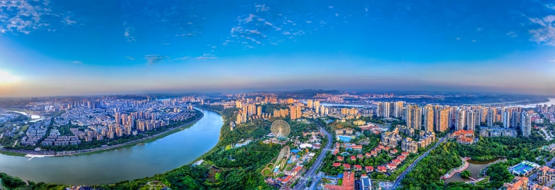 中國酒城·醉美瀘州——一座釀造幸福的城市。瀘州市委宣傳部供圖