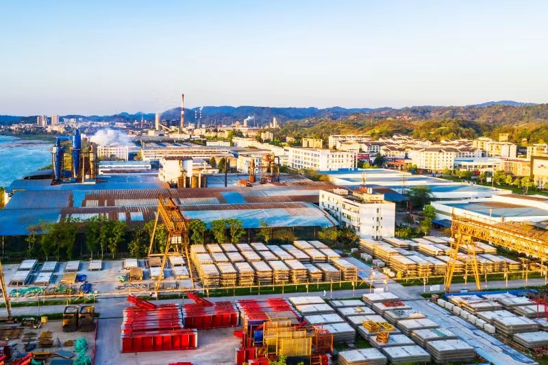 合江臨港工業園區。瀘永江融合發展示范區（瀘州）管委會供圖