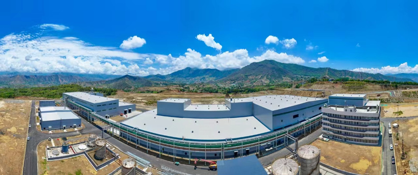 安寧股份20萬噸電池級磷酸鐵及磷酸鐵鋰項目。米易縣融媒體中心供圖