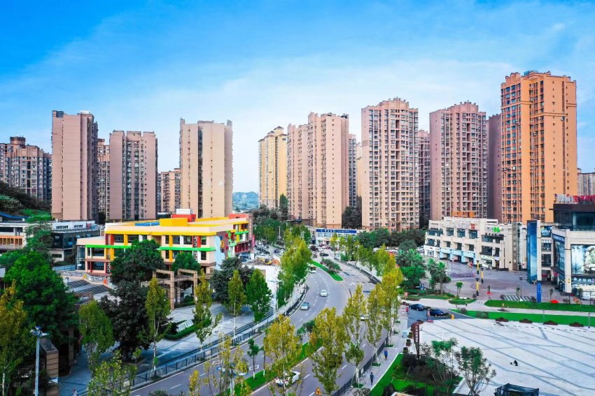 貢井城區。貢井區委宣傳部供圖