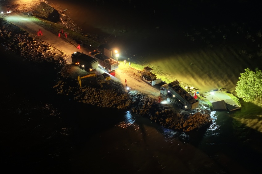 搶險現場。中國安能供圖