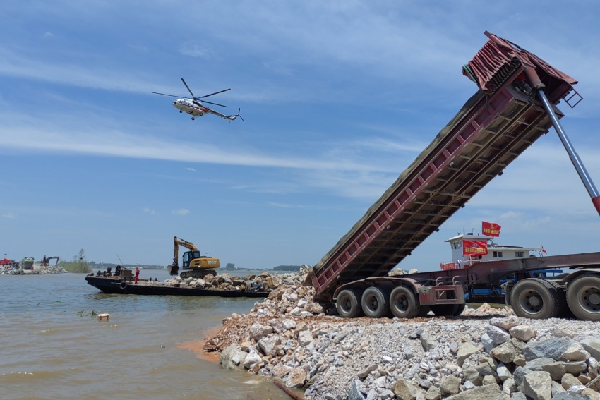 搶險現場。中國安能供圖
