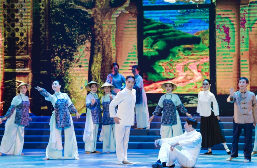 舞劇《信仰》演出現場。瀘州市文化館供圖