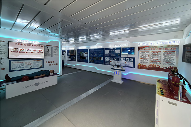 安全體驗館（智慧指揮中心）。中建深裝西南公司供圖