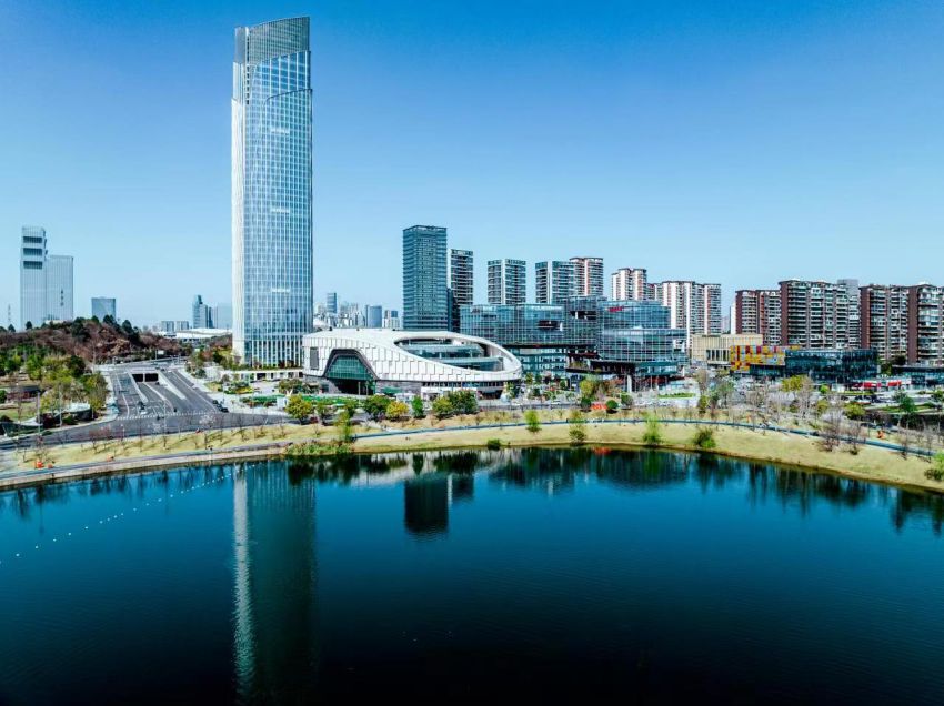 興隆湖。四川天府新區公園城市局供圖