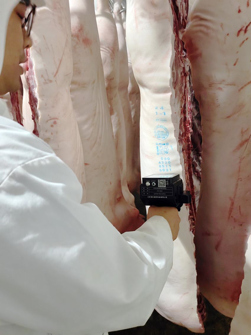 噴碼場景。成都市農業農村局供圖