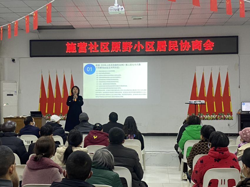 新都區桂湖街道原野莊園小區居民協商會。成都市委社會工作部供圖
