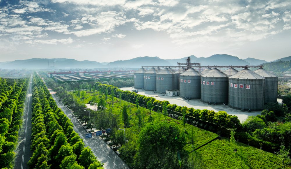 十萬噸生態糧倉。舍得酒業股份有限公司供圖