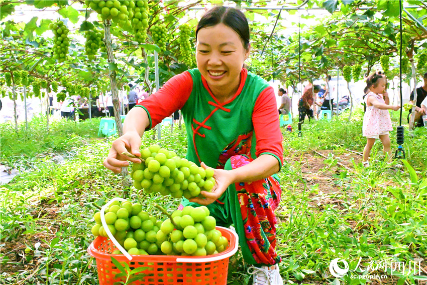 裝箱裝到笑展眉。人民網記者 劉海天攝