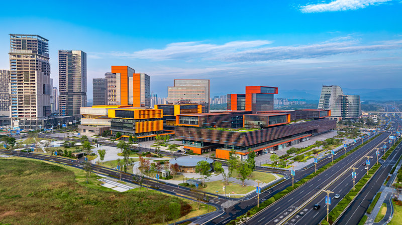 成都東部新區城市核心區。郭磊攝