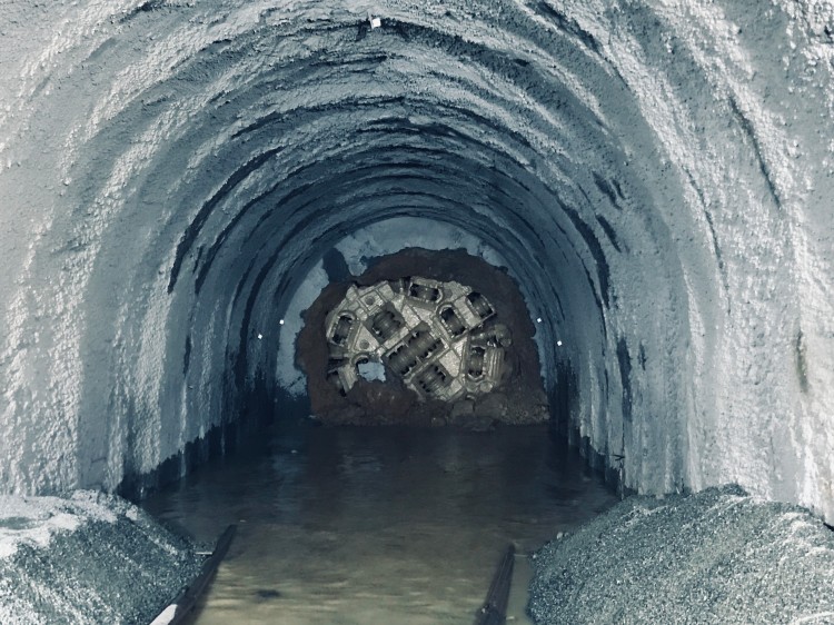 TBM破土而出。陶華貝供圖