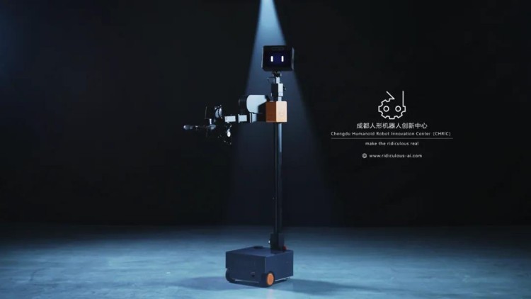 在成都科創生態島全國首發成都造人形機器人“貢嘎一號”（Konka-1）。四川天府新區融媒體中心供圖