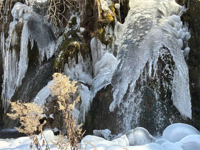 冰瀑景觀。李岢洋攝