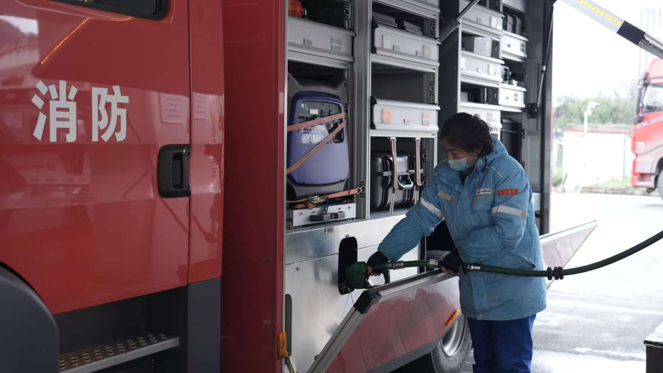 中國石油四川銷售宜賓分公司保供現場。劉大石攝