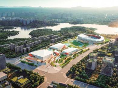 川渝廣安共享體育基地工程建設進度過半