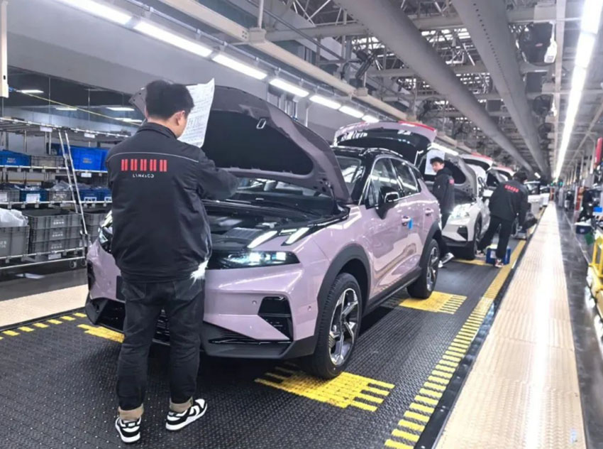 領克汽車成都基地已開工生產。成都市經信局市新經濟委供圖