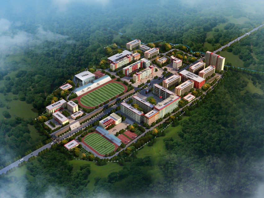 雅江縣呷拉教育園區效果圖。甘孜州教育和體育局供圖