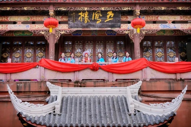 五鳳古鎮。成都市文廣旅局供圖