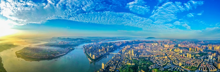 瀘州全景圖。瀘州市委宣傳部供圖