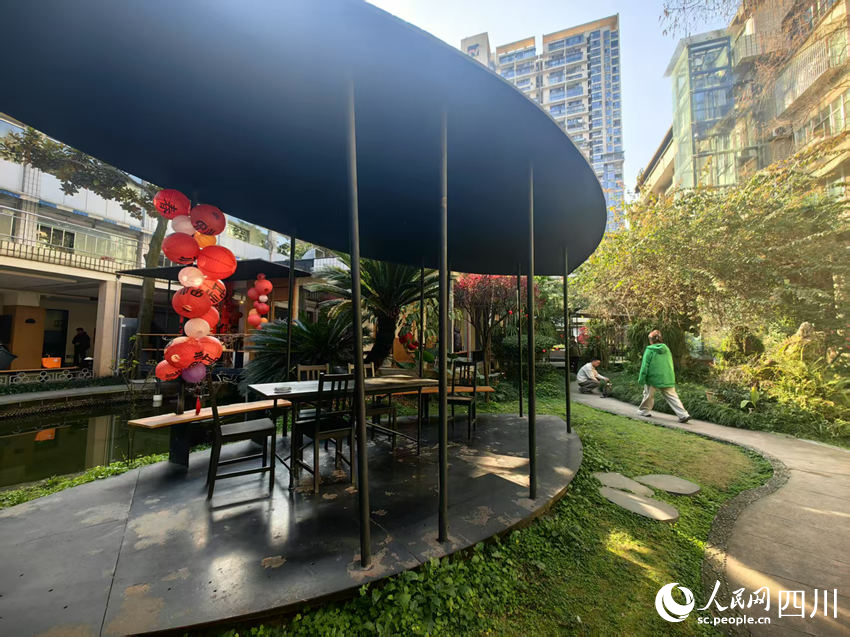 花園島·文創園區一角。人民網 薛育建攝