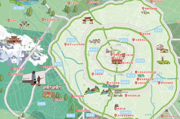 看過來！成都推出最新10份春季文旅地圖