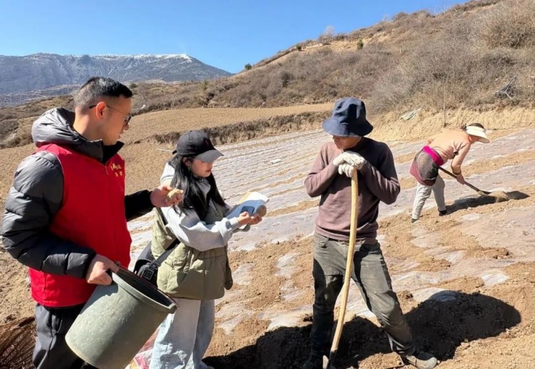 農技人員現場指導。黑水縣融媒體中心供圖