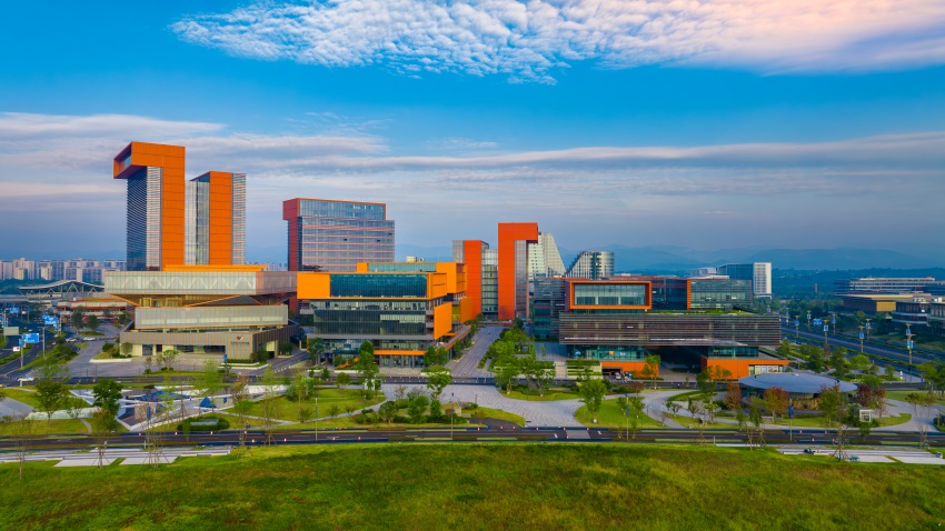 成都東部新區西部金融創新中心。東部新區供圖