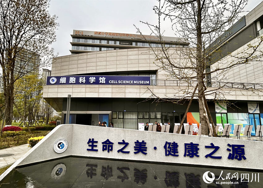 位于成都前沿醫學中心的細胞科學館。人民網 彭茜攝