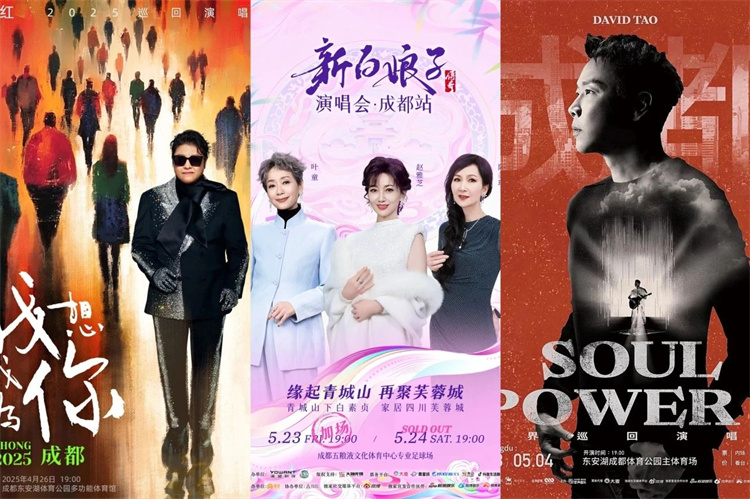 明星商演宣傳海報。成都市文廣旅局供圖