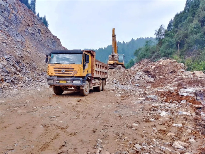 項目施工現場。鄰水縣委宣傳部供圖