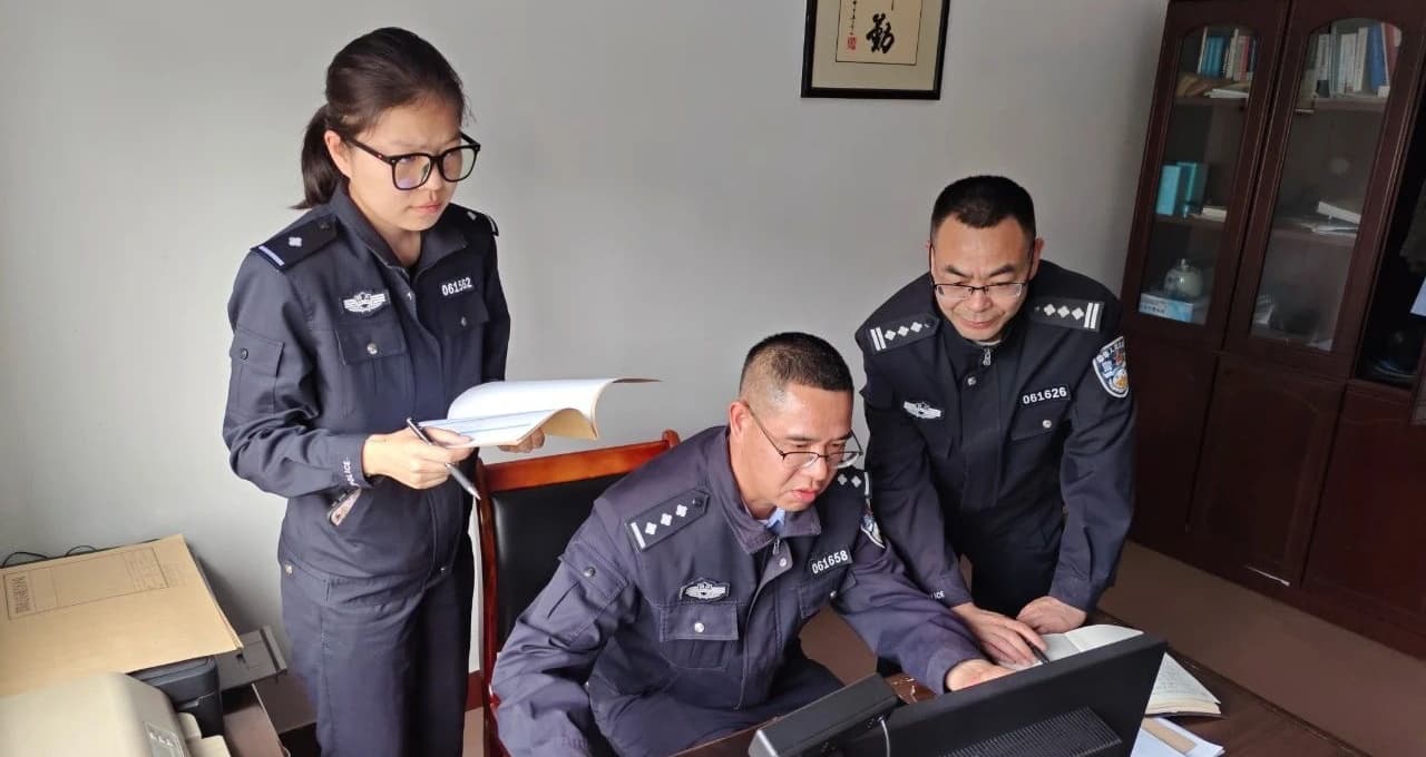 警方破獲跨市萬元流竄案。雁江警方供圖