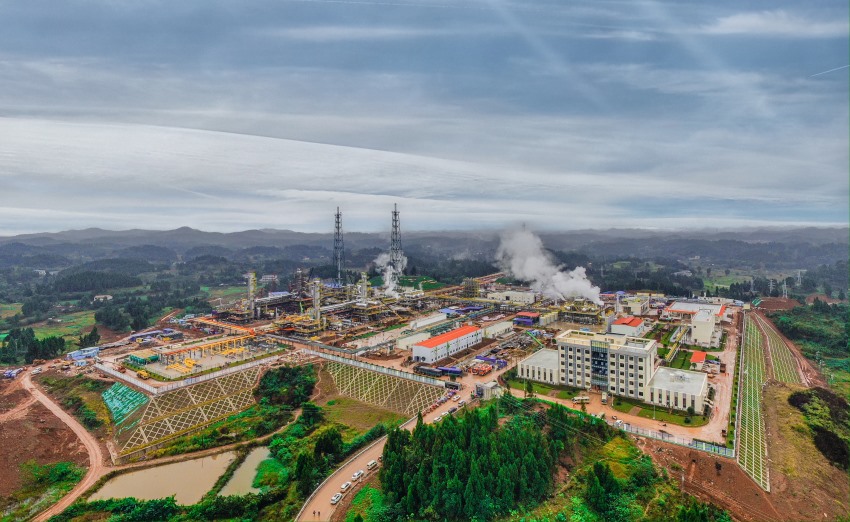 安岳天然氣凈化廠。項目方供圖