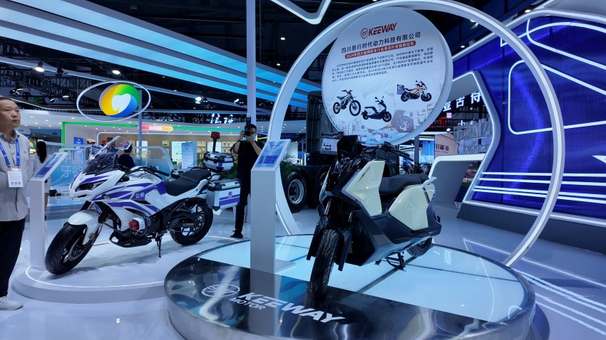 智能兩輪車。何婧雯攝