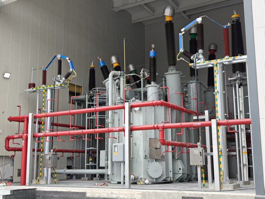 成都空港新城220千伏輸變電工程現場。陳萱攝