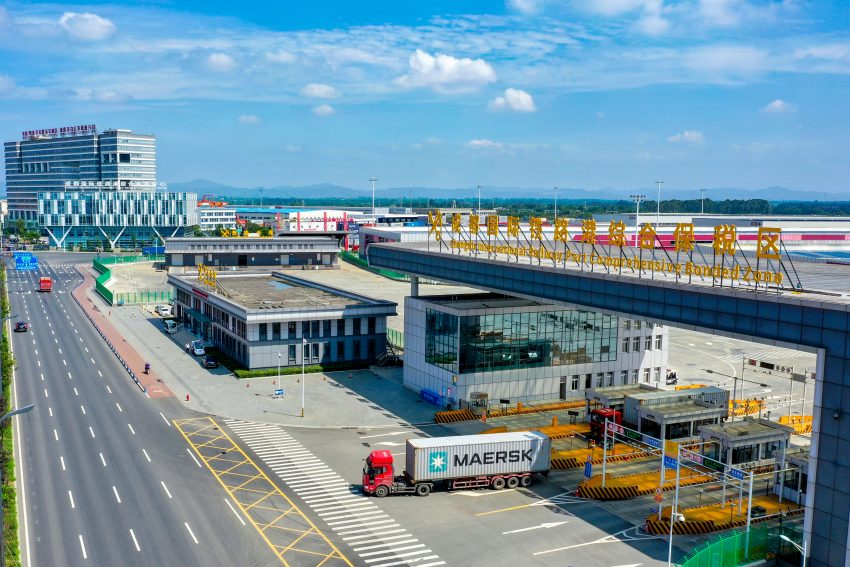 成都國際鐵路港。成都國際鐵路港經開區管委會供圖