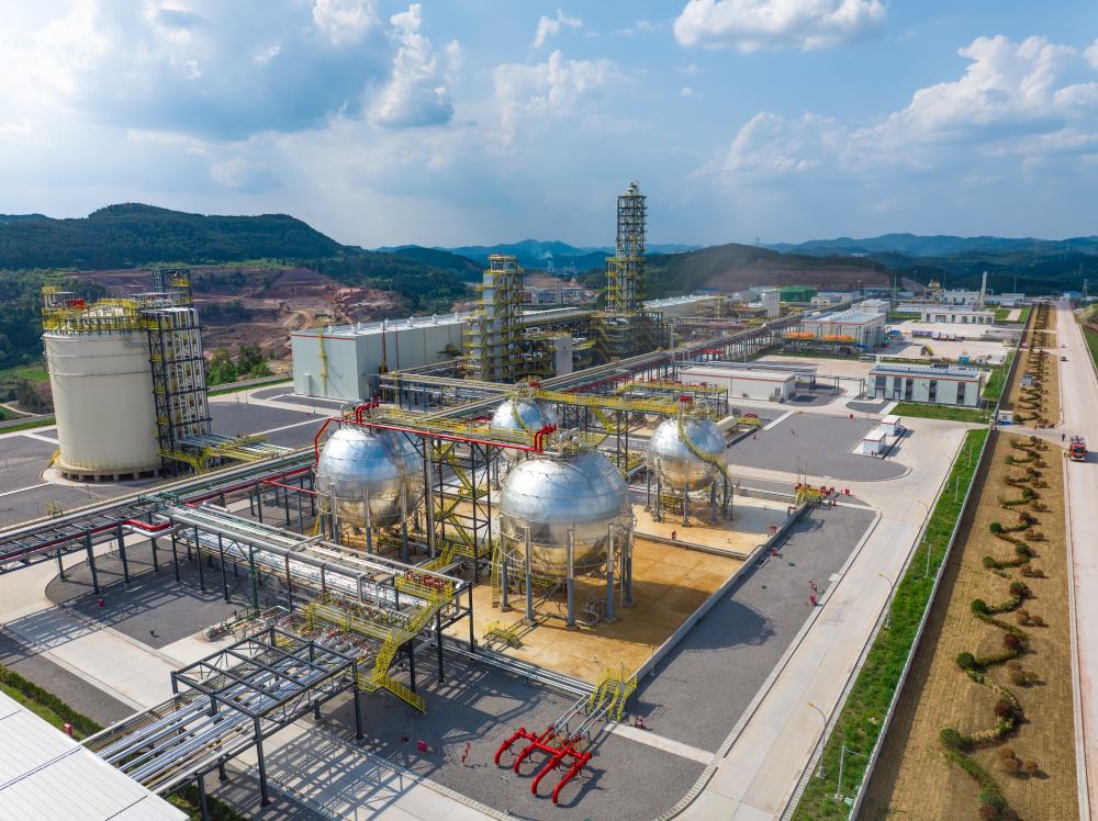 西南油氣田公司鹽亭天然氣處理廠。西南油氣田公司供圖 