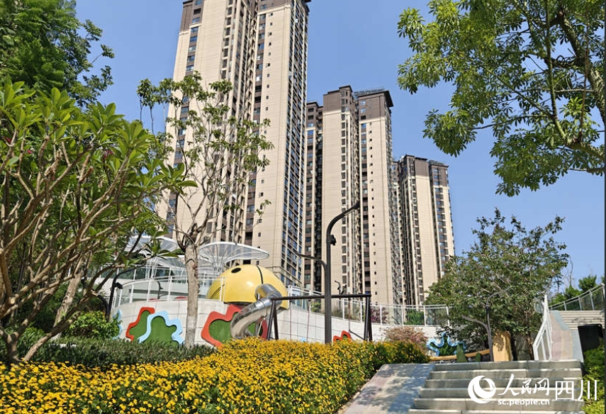 九曲公園一角。陳萱攝