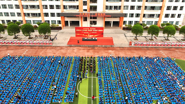 進校園活動。宣漢縣退役軍人事務局供圖