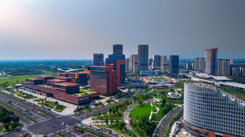 成都東部西區核心區。成都東部新區宣傳部供圖