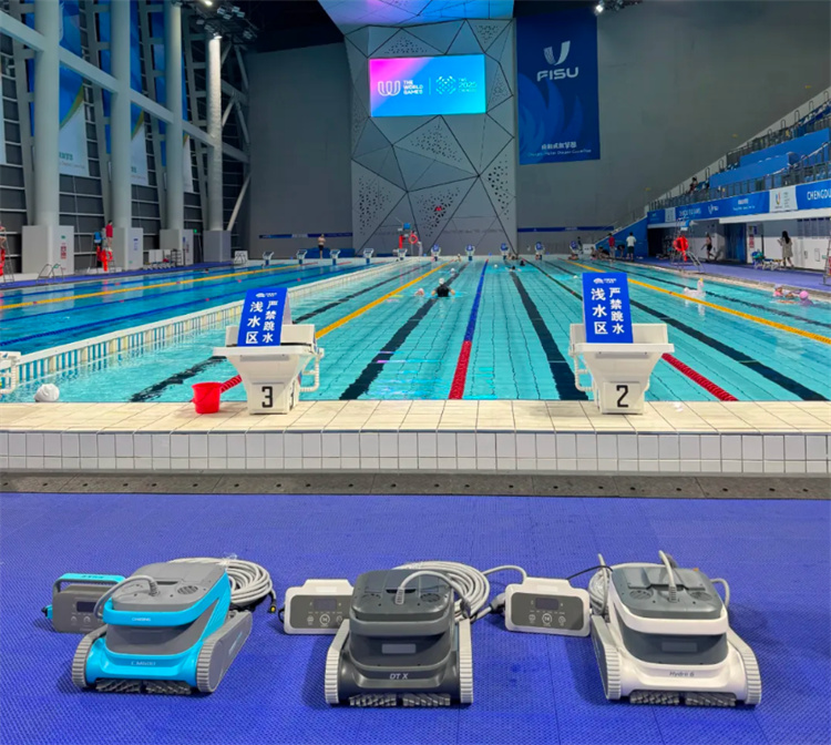 清潔機器人保障世運會水上項目場館的水質。 四川天府新區融媒體中心供圖