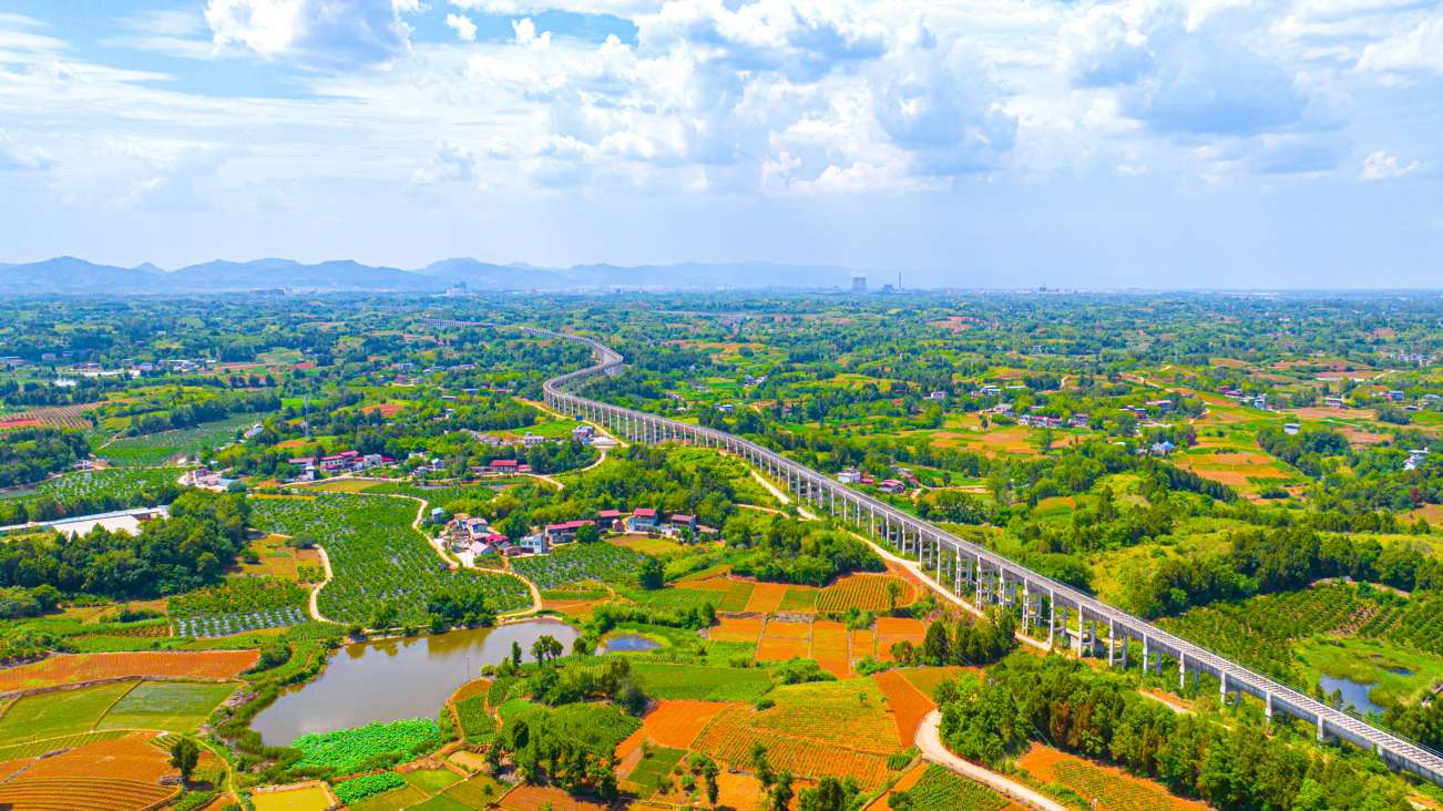 毗河供水一期工程建設的蔣銅渡槽。都發中心供圖