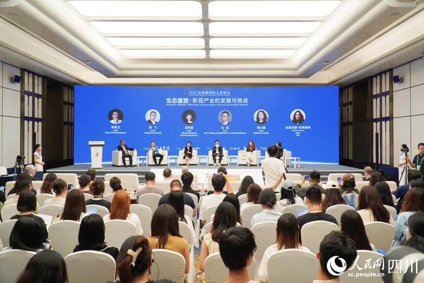 “生態重塑：影視產業的發展與挑戰”平行論壇。人民網 趙祖樂攝