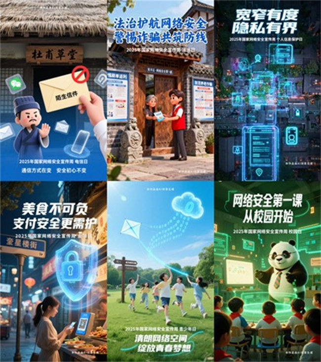 青羊區線上推出融合網絡安全、網絡舉報等內容的活動。主辦方供圖