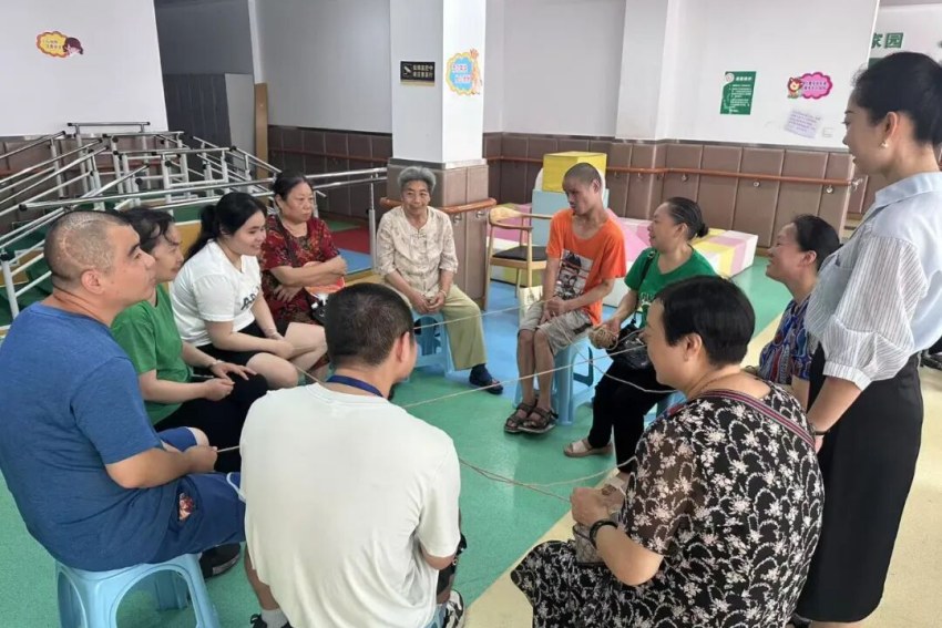 簡陽市“融樂陽光”心靈驛站開展相關活動。簡陽市殘聯供圖