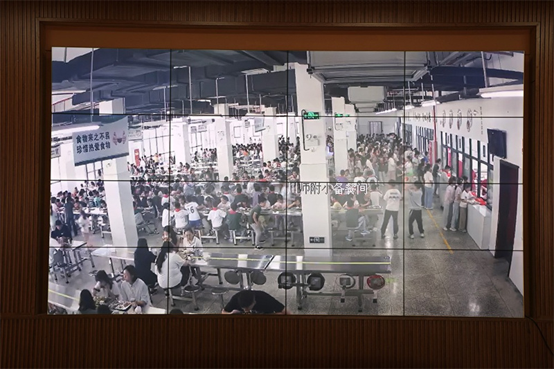 綿竹市一學校的食堂監控。綿竹市融媒體中心供圖