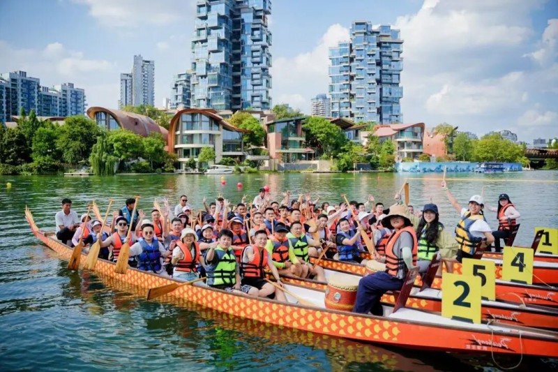 “水上龍舟”主題活動。四川天府新區融媒體中心供圖