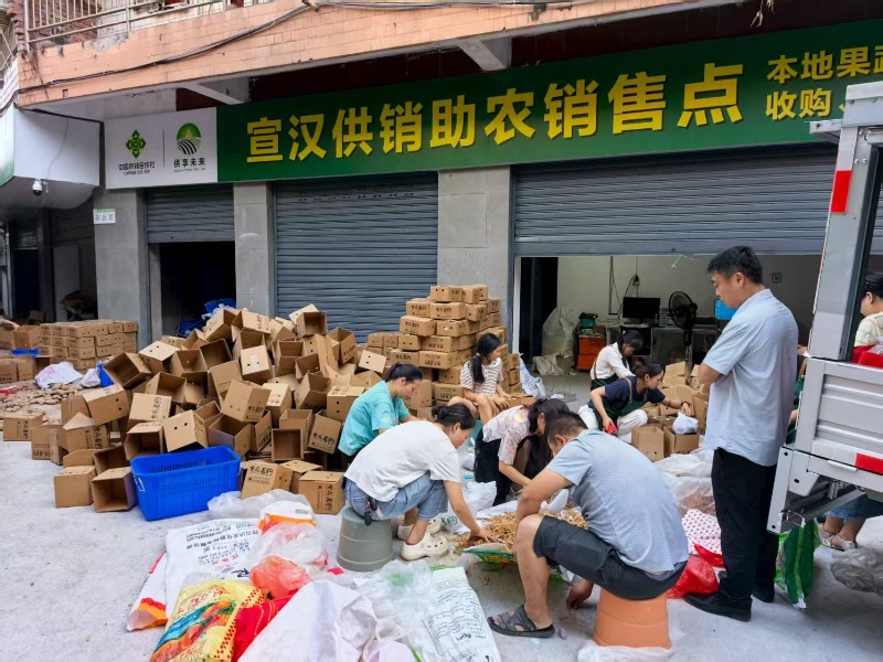 宣漢供銷助農銷售點。宣漢縣委宣傳部供圖