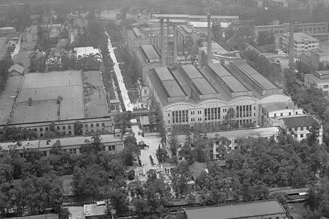 改造前的東郊記憶片區部分外景。四川省住房和城鄉建設廳供圖
